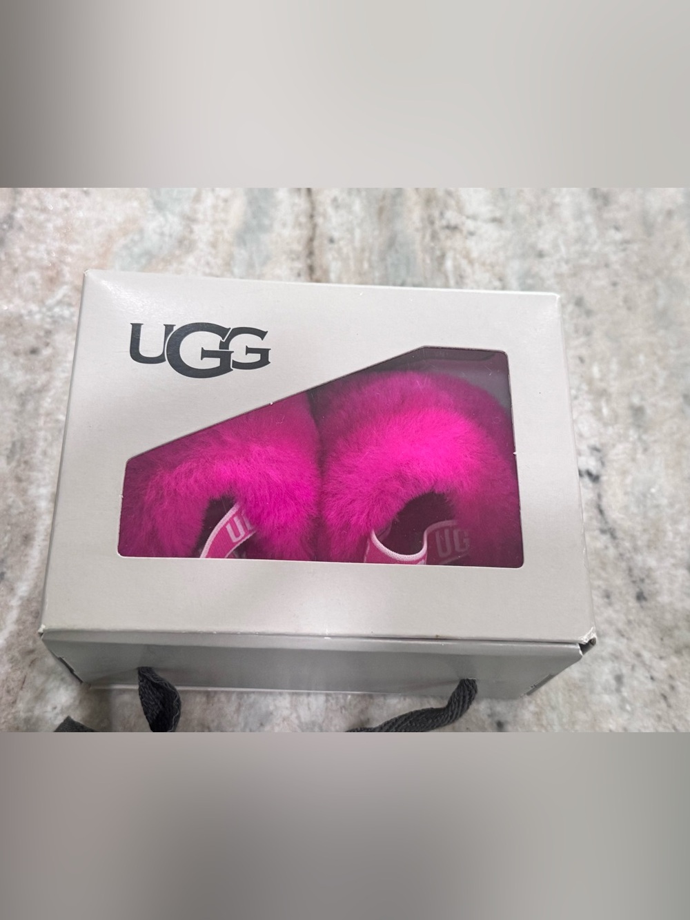 UGG Hot Pink Shearling Slide